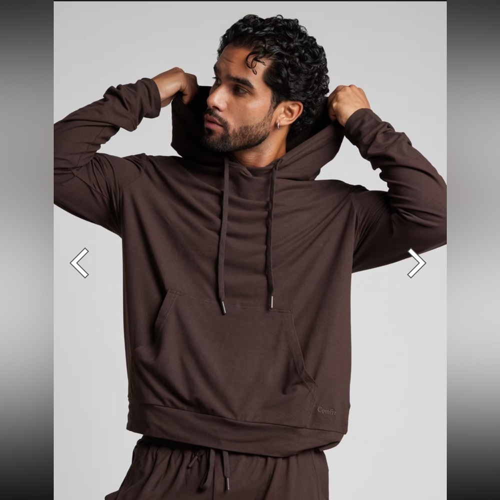 Men's Brown Pullover Hoodie